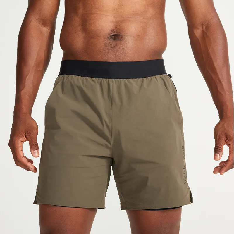 Olive ANY-WEAR™ Logo Short | Smart Apparel