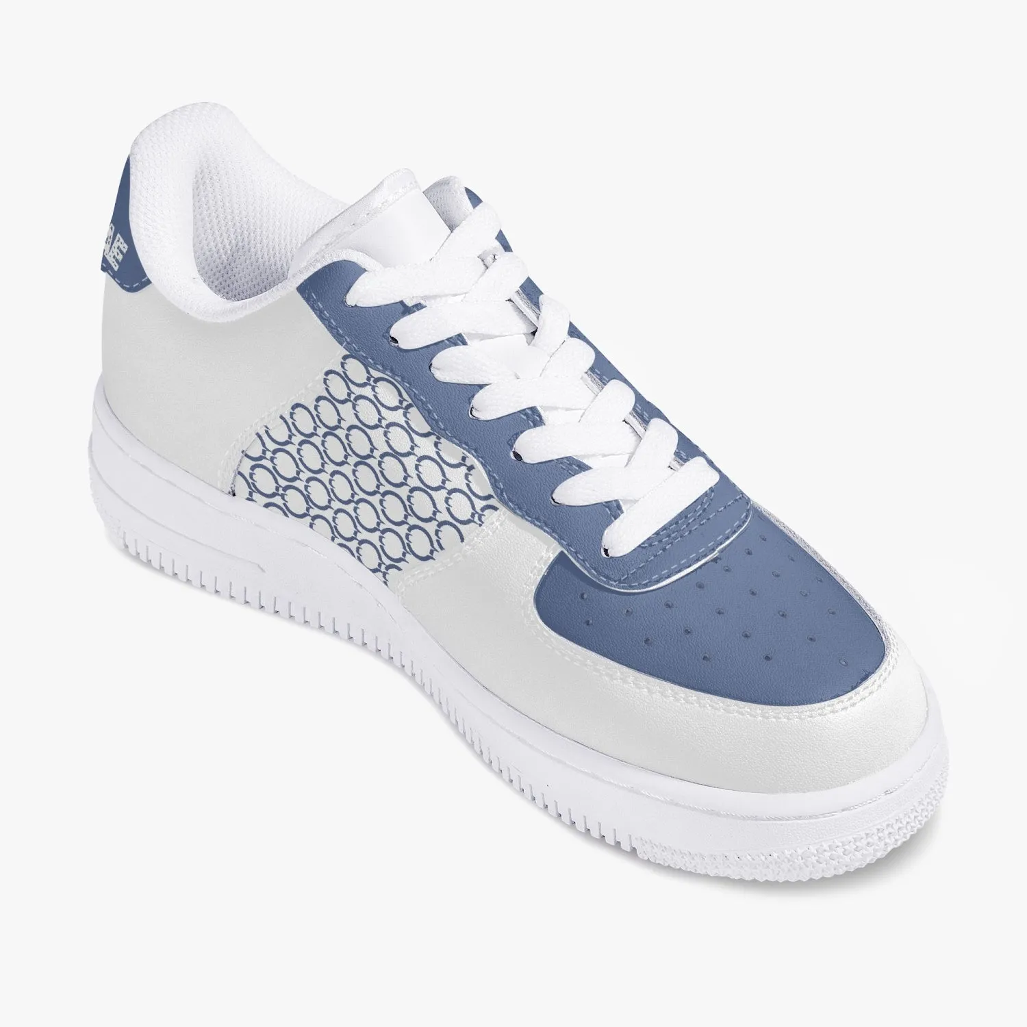 OOTAMAWAE Original Brand Low-Top Leather Sports Sneakers AIR Blue