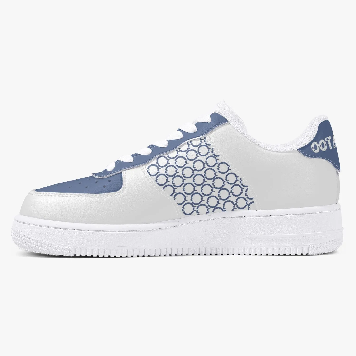 OOTAMAWAE Original Brand Low-Top Leather Sports Sneakers AIR Blue