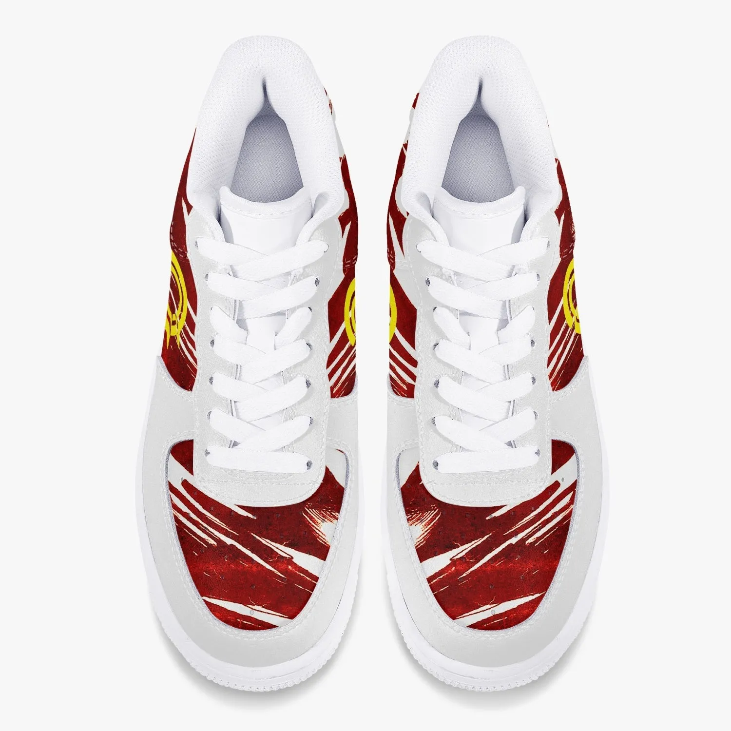 OOTAMAWAE Original Brand Low-Top Leather Sports Sneakers Air red Cloud