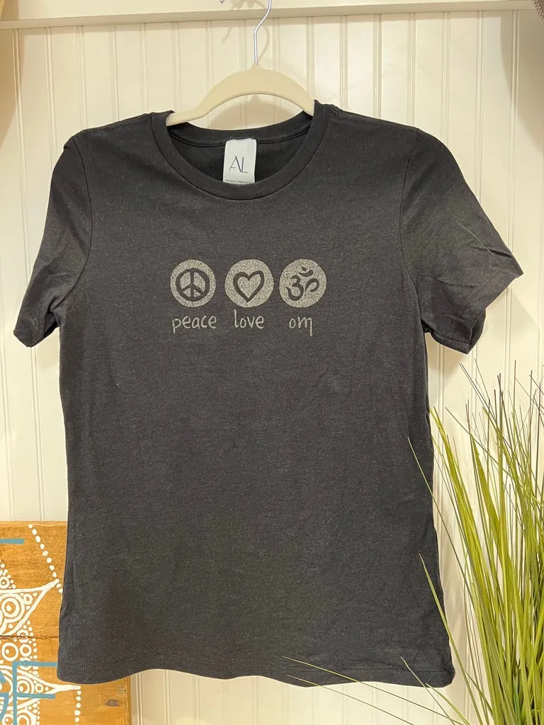 Peace Love Om Relaxed Short Sleeve Tee