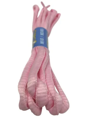 Pink Oval Running Shoe Shoelaces - 6mm wide