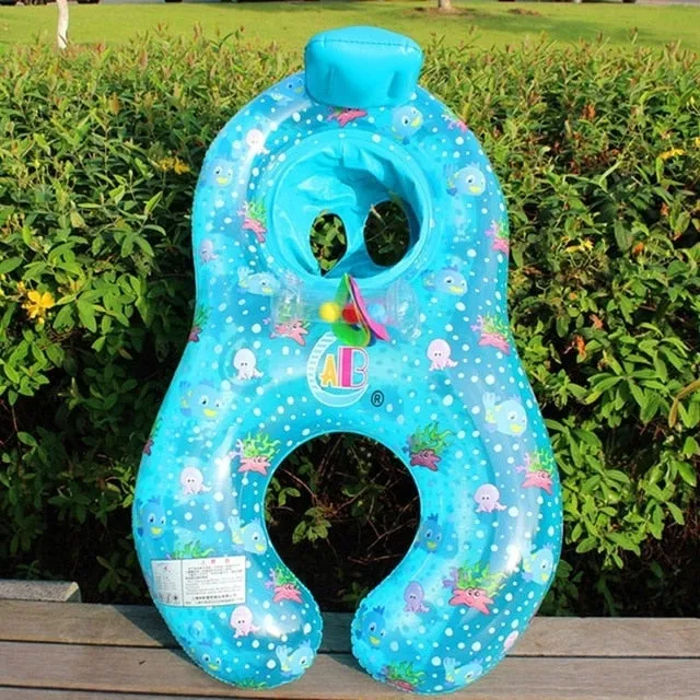 Portable Baby Pool Float with Sunshade