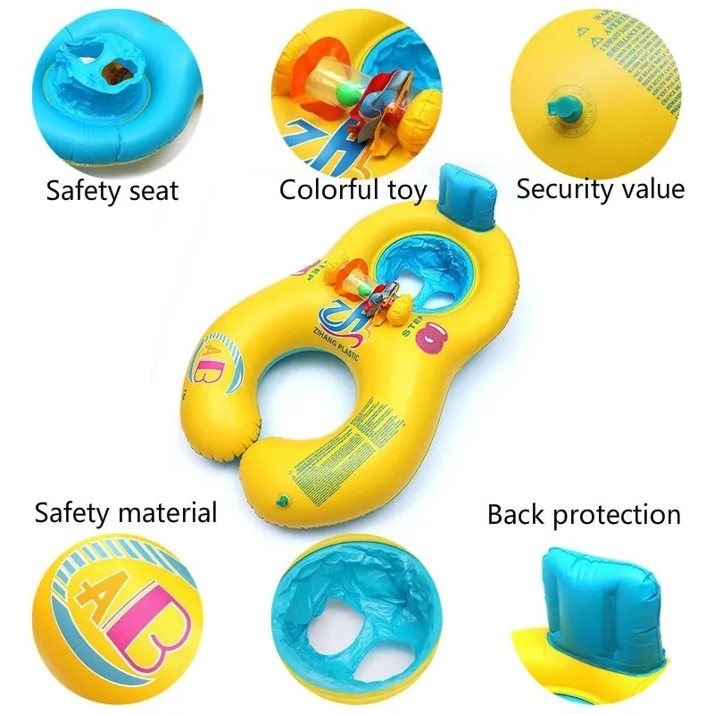 Portable Children Swim Circle Inflatable Safety Ring