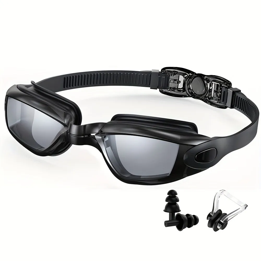 Premium UV Protection AntiFog Swim Goggles for Men and Women