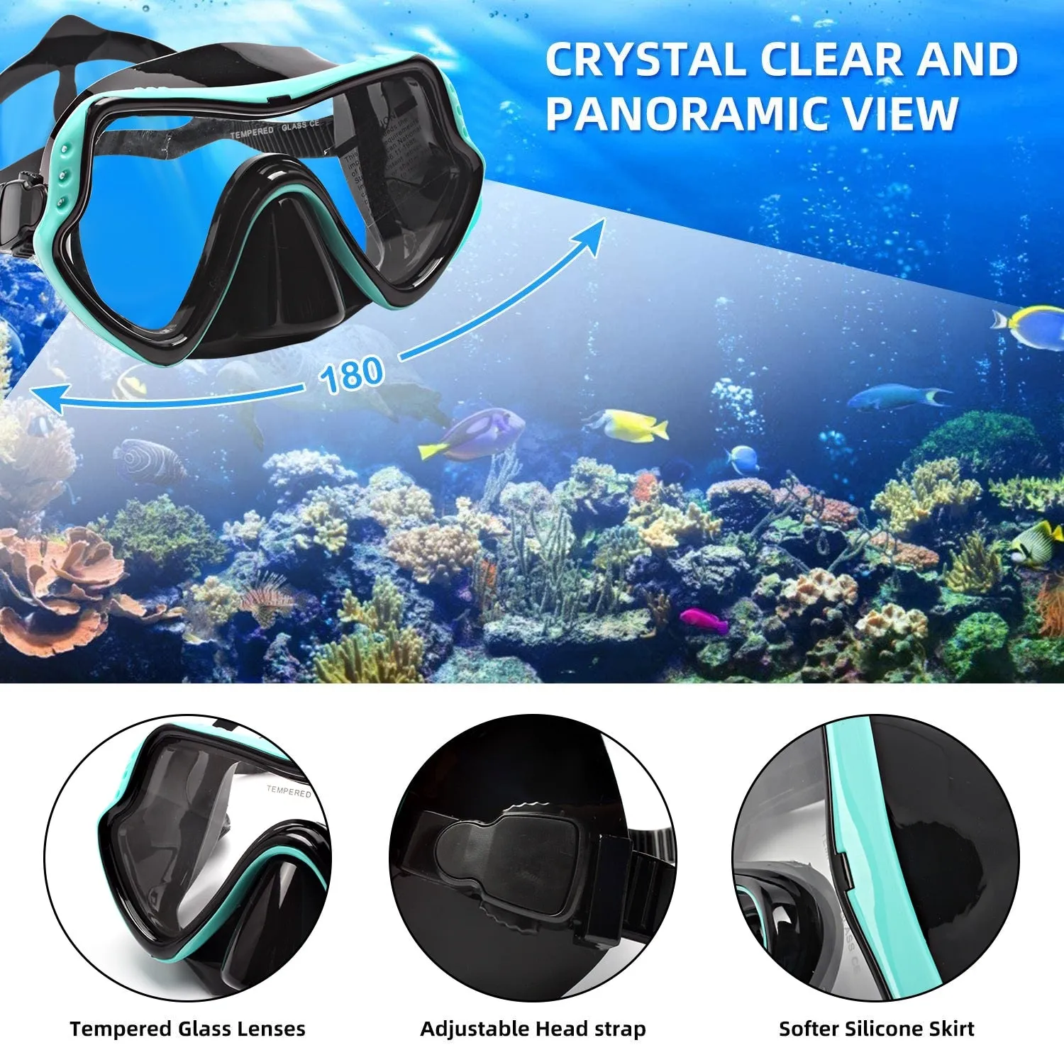 Professional Snorkel Diving Mask Set