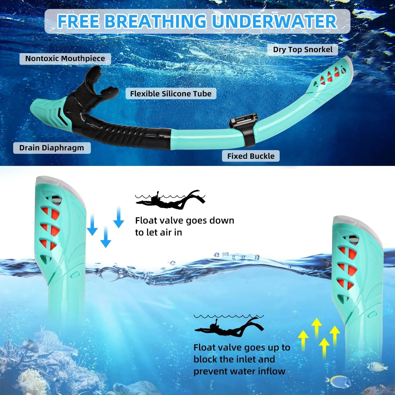 Professional Snorkel Diving Mask Set