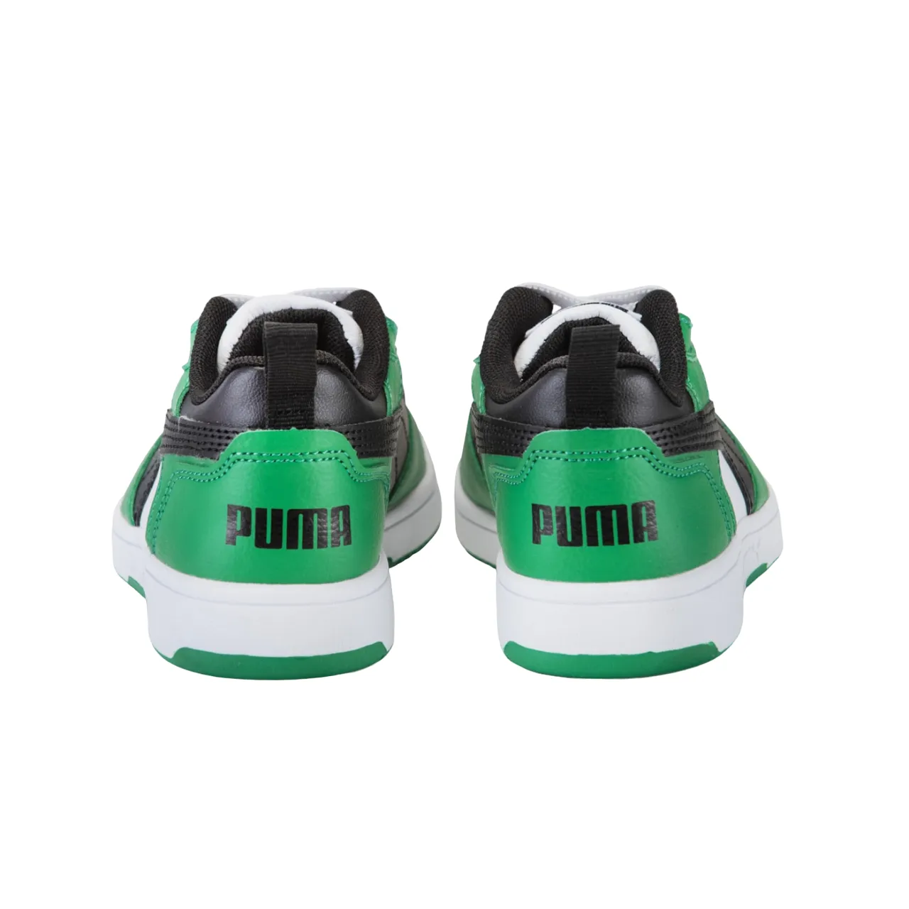 Puma scarpa sneakers da ragazzi Rebound v6 396742-05 bianco-nero-verde