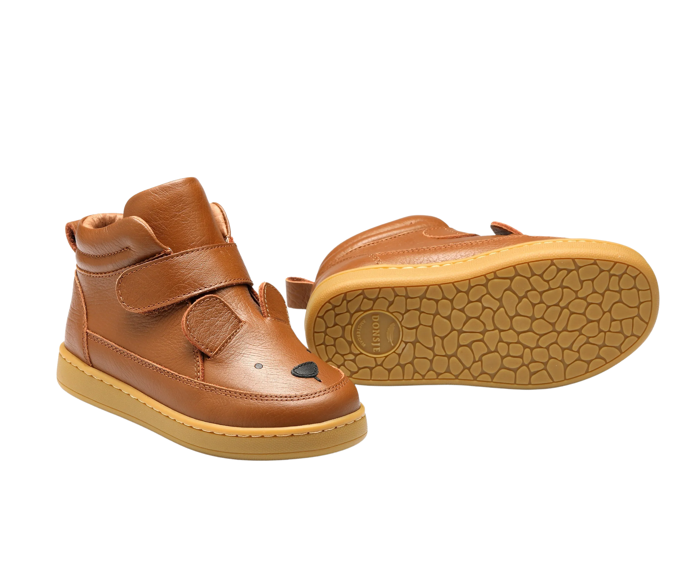 Qika Sneakers | Bear | Cognac Leather