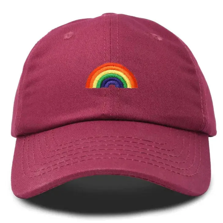 Rainbow Embroidered Ball Cap