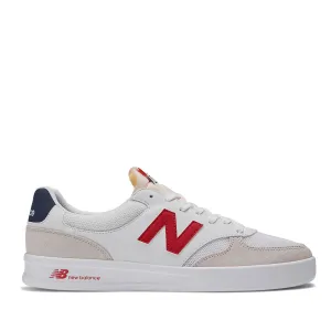 Scarpe Uomo NEW BALANCE Sneakers 300 in Mesh e Suede colore White Red e Navy