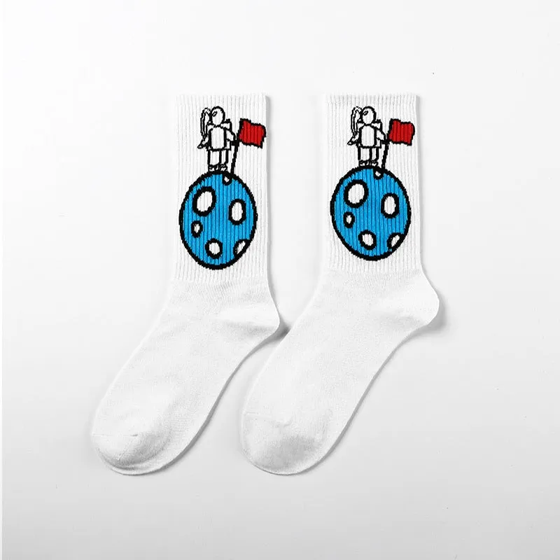 Sports Casual Printed Socks