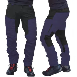 Sports Long Cargo Pants Casual Men Fashion Color Block Multi Pockets Work Trousers for Men hiking sport pants