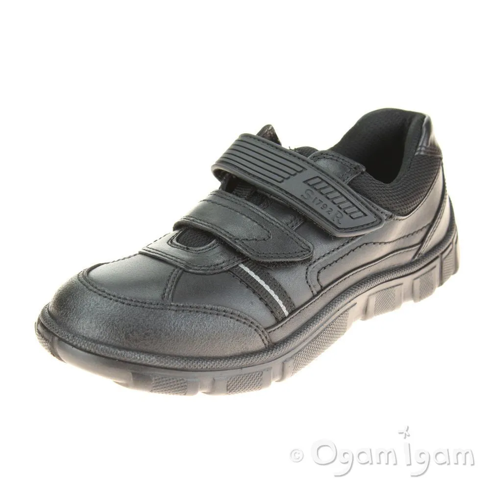 Start-rite Luke Boys Black School Shoe