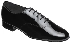 Supadance 5000 Mens Ballroom Shoe in Black Patent or Black Leather