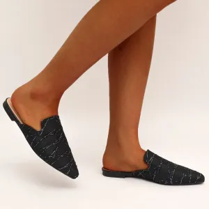 Toe Flat Mules