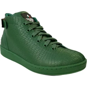 Travel Fox Spider Men's Green Leather High Top Sneakers 915601-020