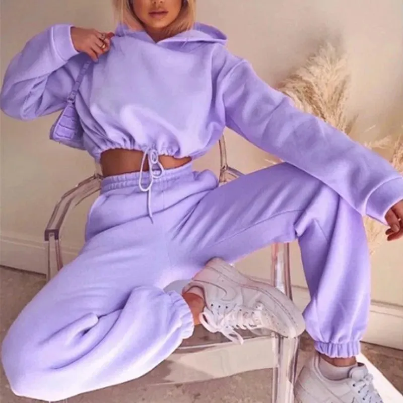 Trendy Two Piece Oversized Sports Tracksuit