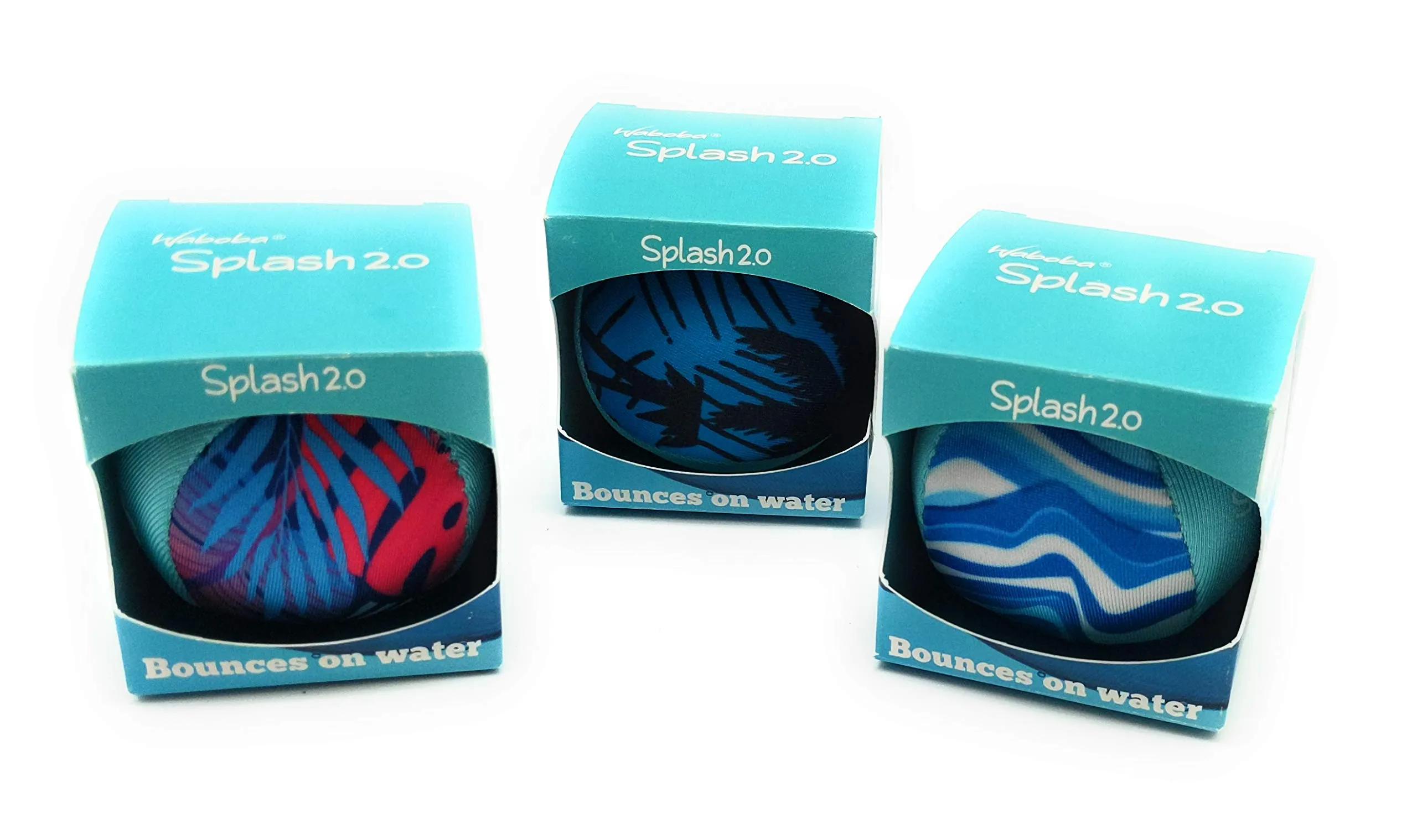 Waboba Splash Ball 2.0 - Water Bouncing Balls (Triple Pack) (Colors May Vary)