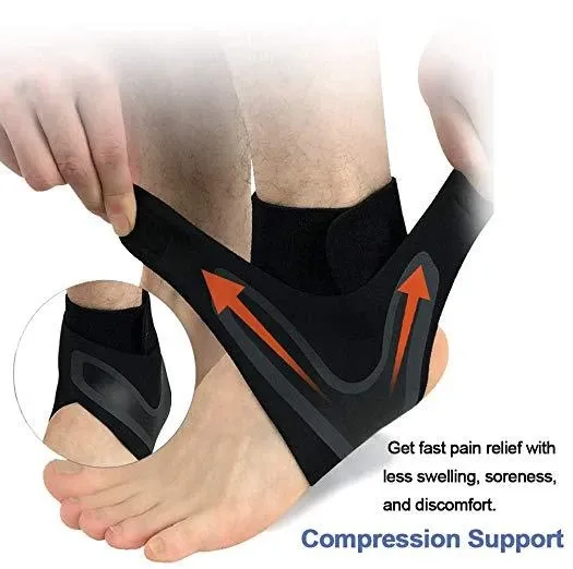 WALK-FREE THE ADJUSTABLE ELASTIC ANKLE BRACE - Ankle Support Brace,Elasticity Free Adjustment Protection Foot Bandage,Sprain Prevention Sport Fitness Guard Band