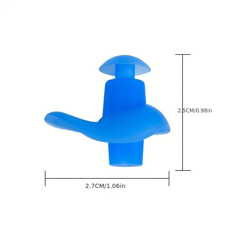 Waterproof Soft Silicone Earplugs  Durable and Portable Swimming Gear