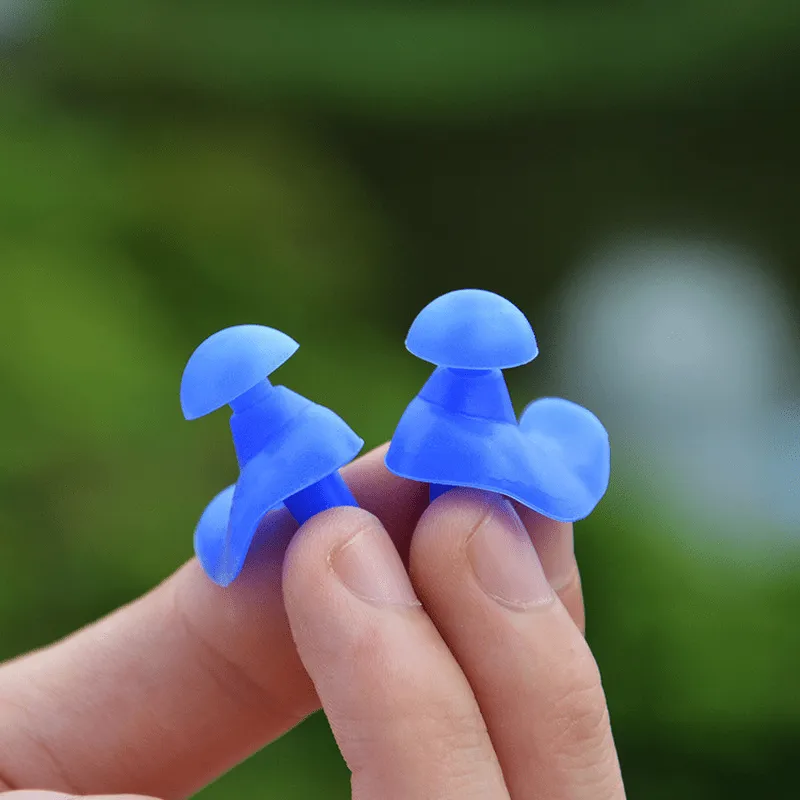 Waterproof Soft Silicone Earplugs  Durable and Portable Swimming Gear