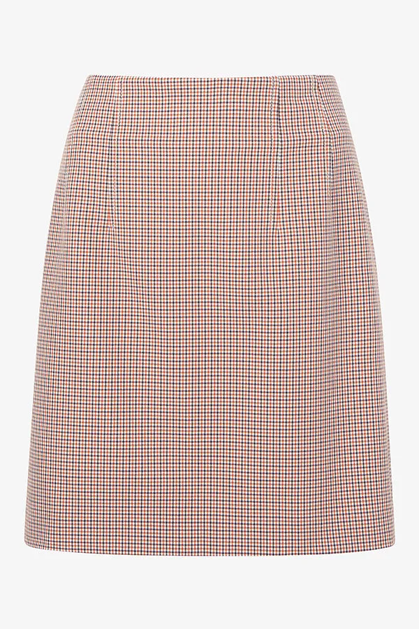 Whitney Skirt - Stretch Twill - Mini Check