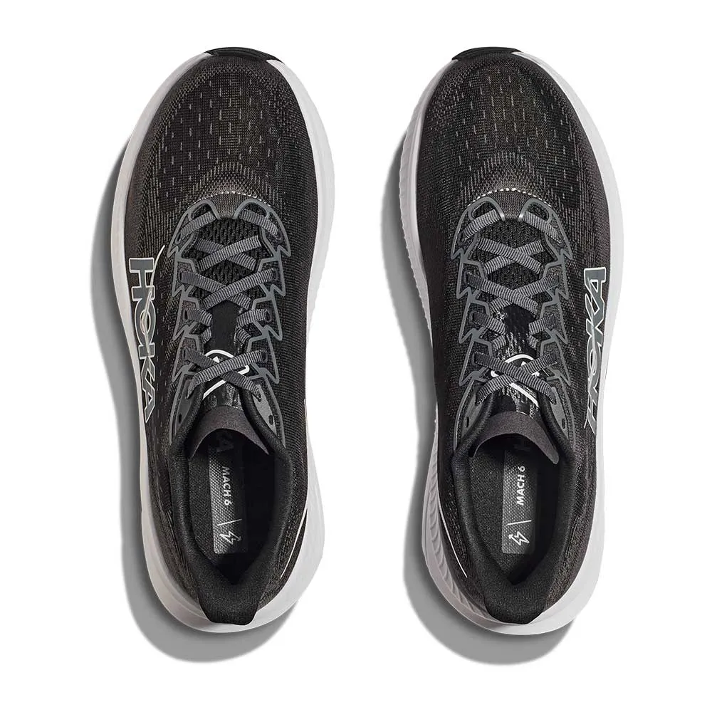 Women's Mach 6 Running Shoe - Black/White - Regular (B)