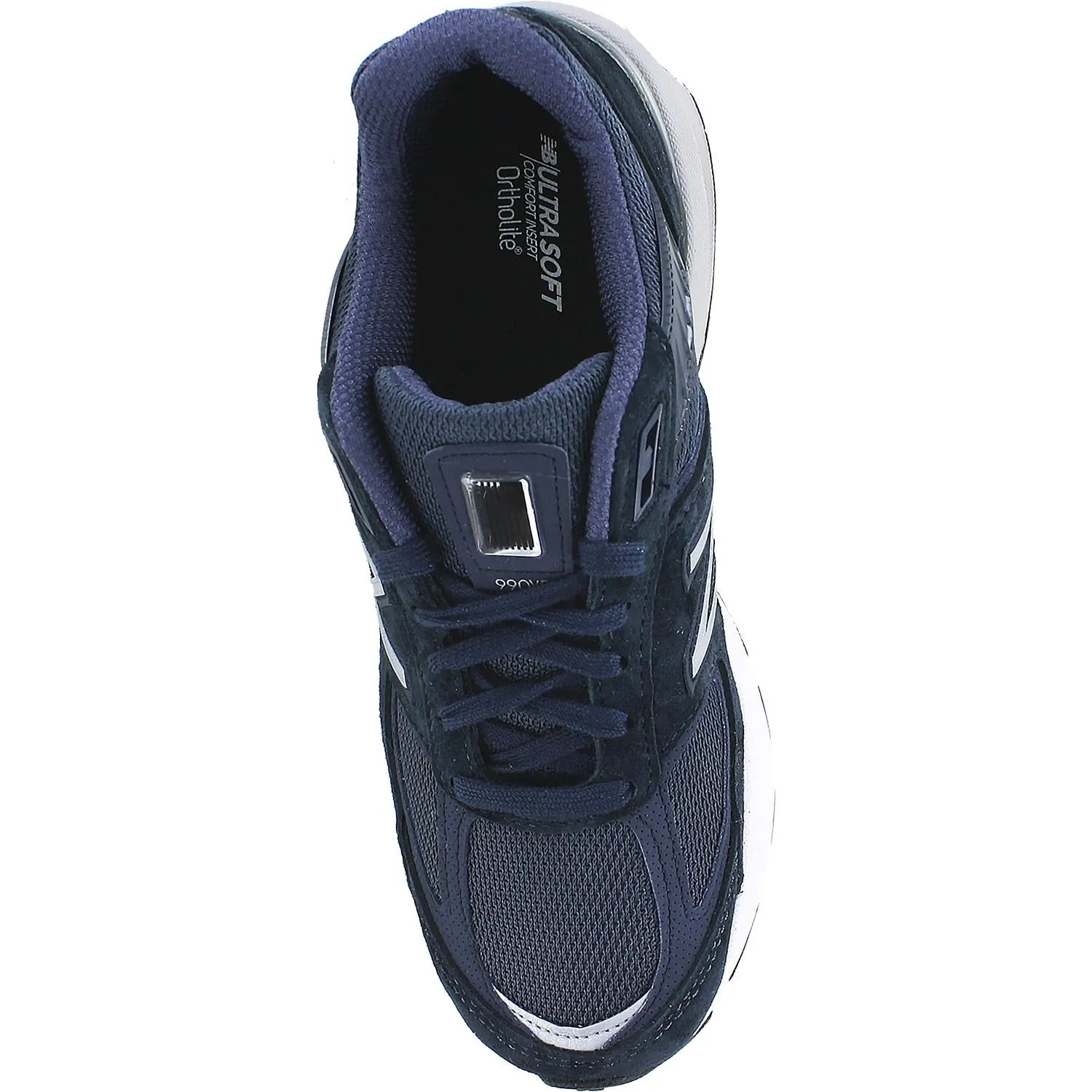 Women's New Balance W990NV5 Running Shoes Navy/Silver Suede/Mesh