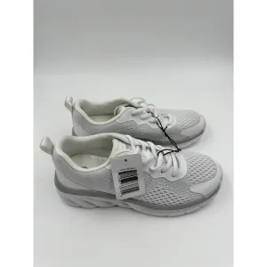 Women's Size 6, All White, Lace Up, Low Top Sneakers