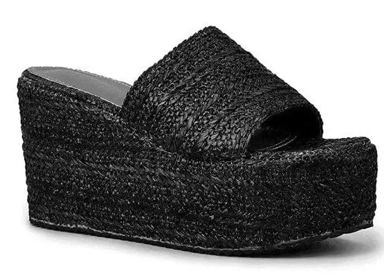 Woven Wedge Sandals